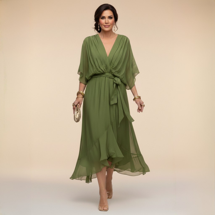 Bianca | Elegant V-Neck Dress