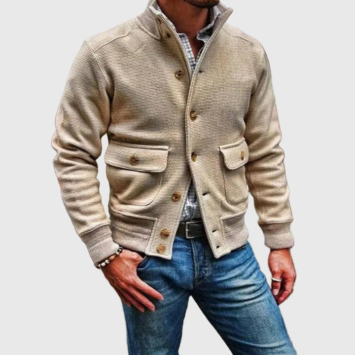 Diego | Solid High Neck Jacket