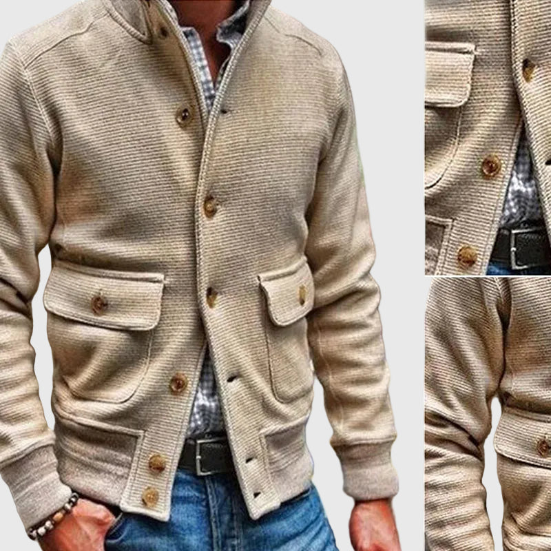 Diego | Solid High Neck Jacket