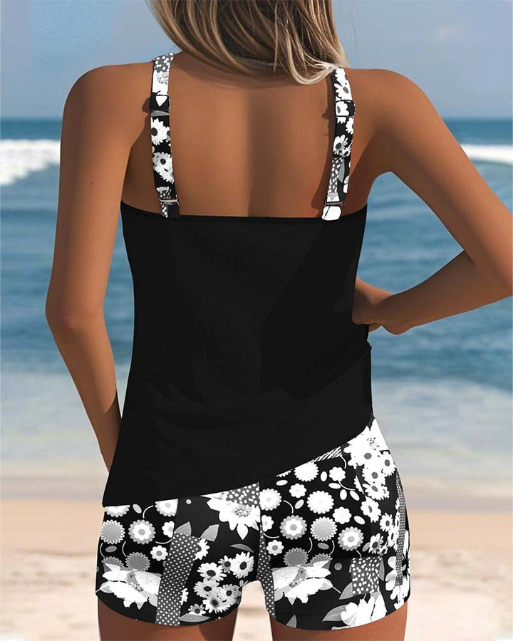 Anna | Tummy Control Supportive Swim Set with Boxer Bottoms