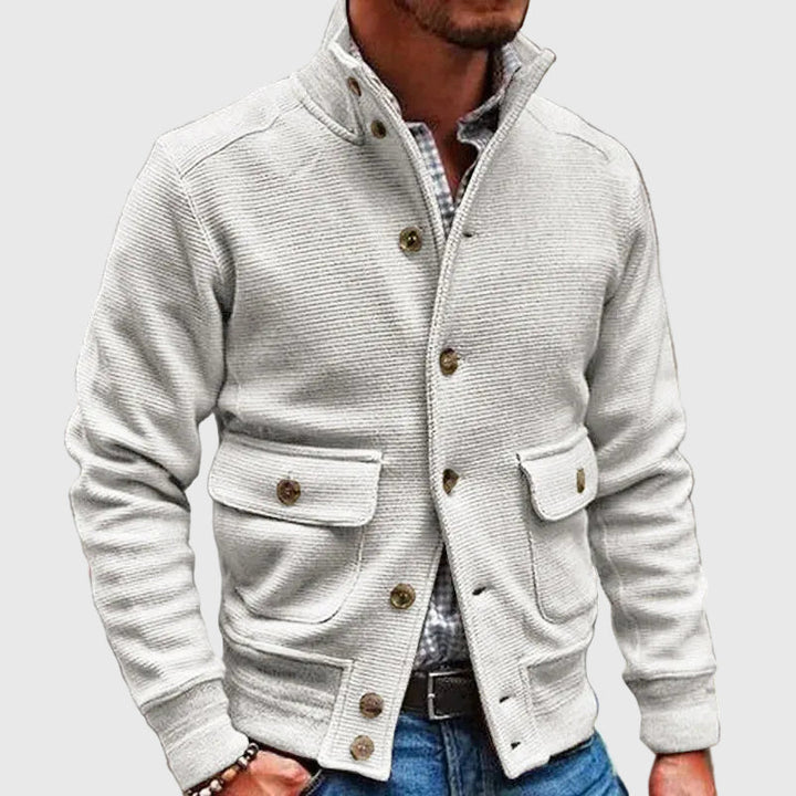 Diego | Solid High Neck Jacket