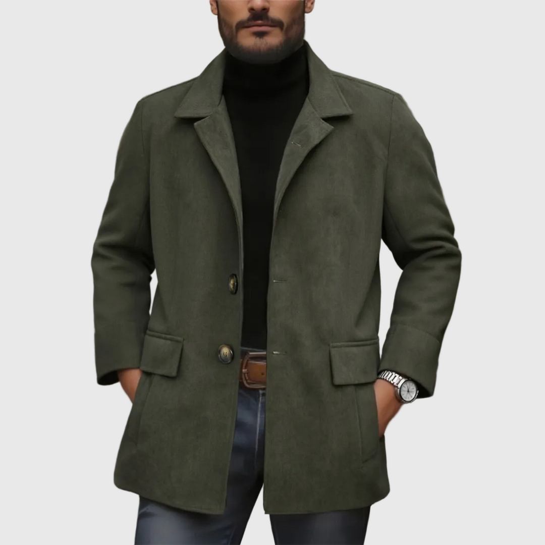 Héctor | Corduroy Jacket with Mao Collar