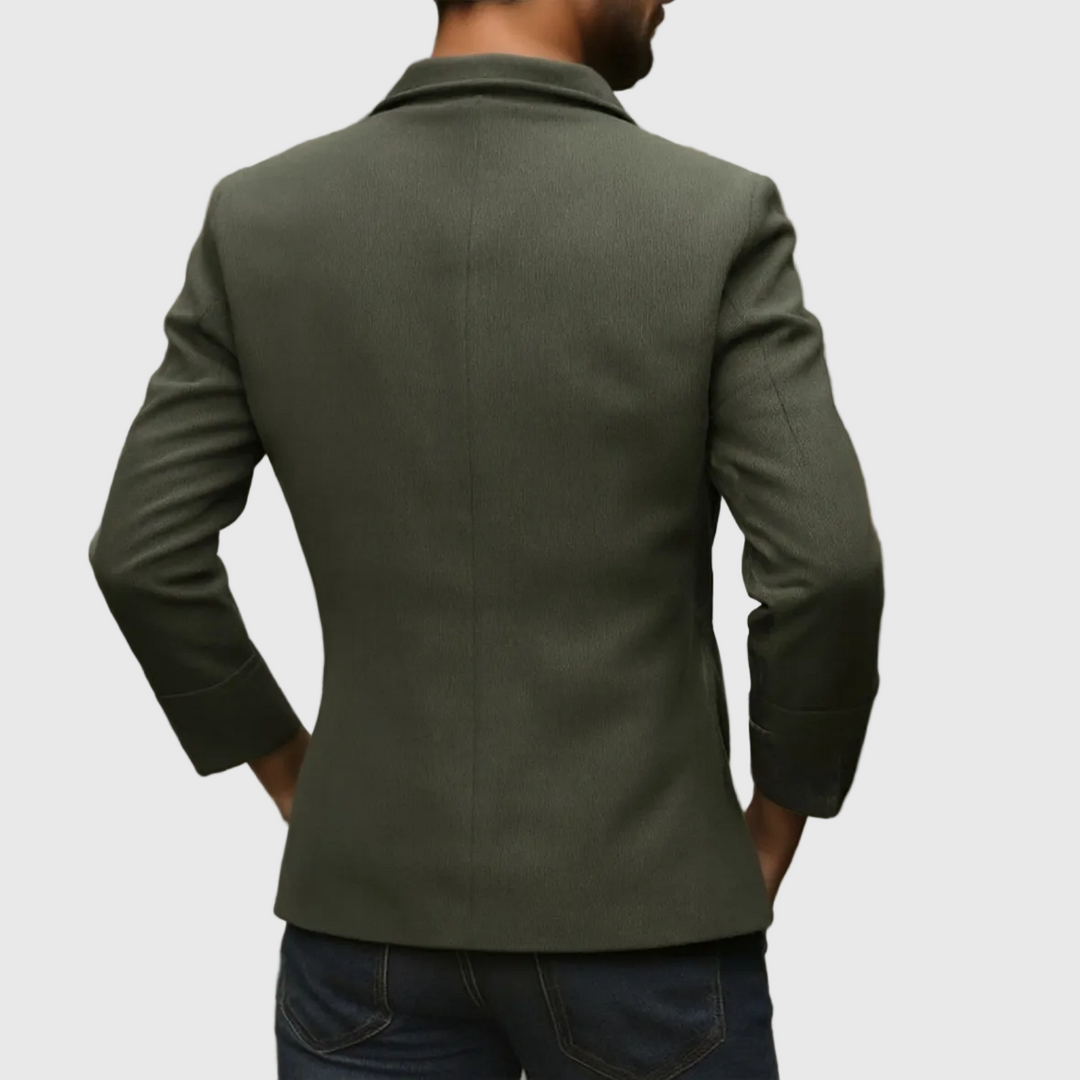Héctor | Corduroy Jacket with Mao Collar