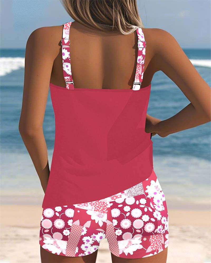 Anna | Tummy Control Supportive Swim Set with Boxer Bottoms