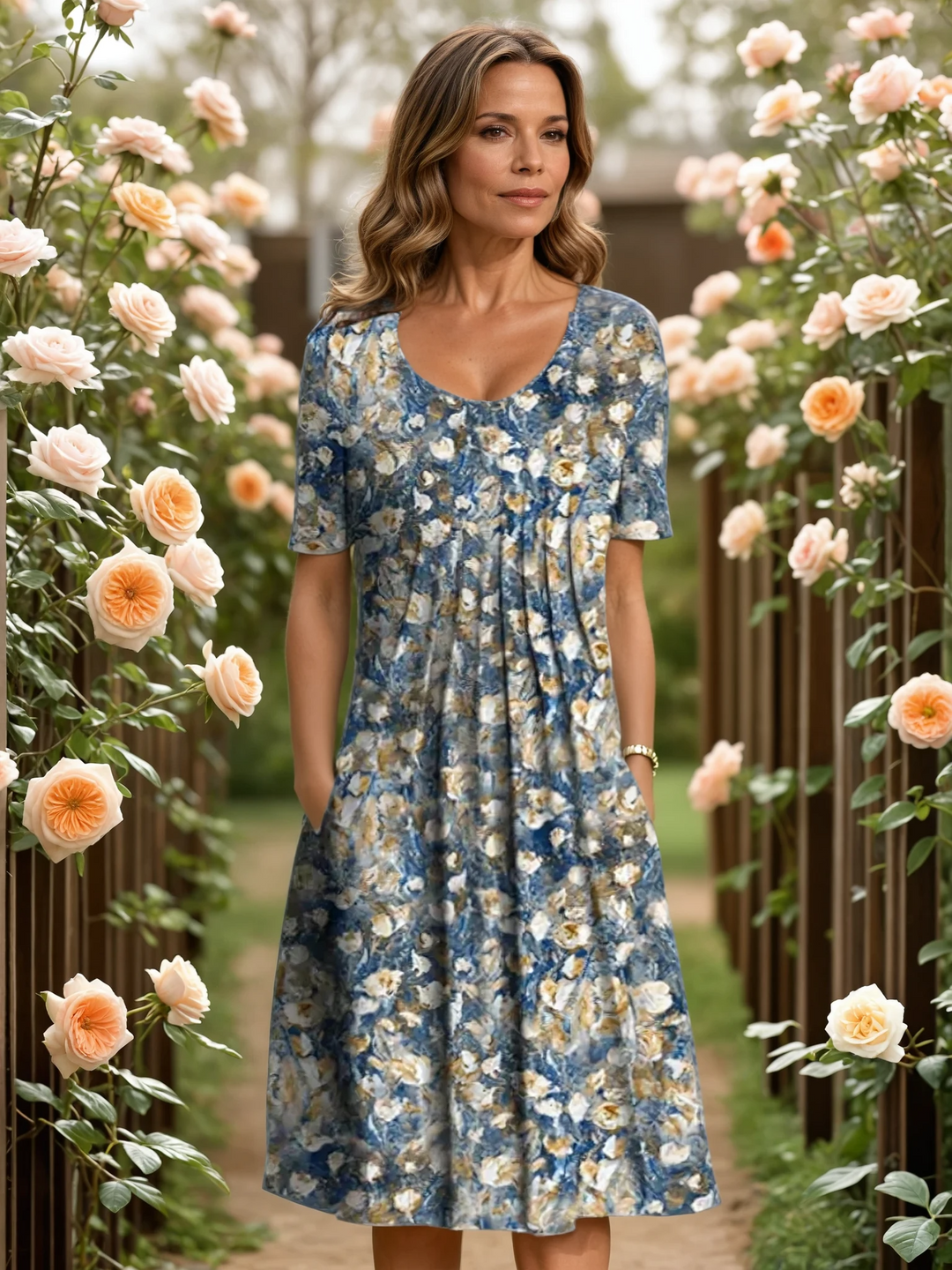 Ruth | Elegant Dress with Tummy Coverage
