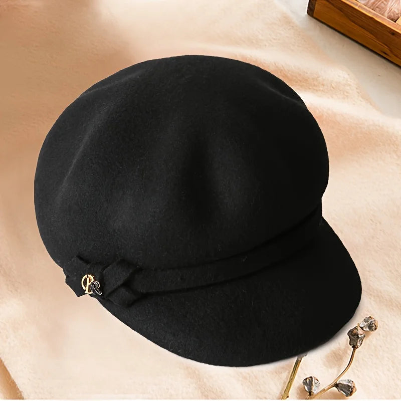 Amélie Wool Octagon Cap