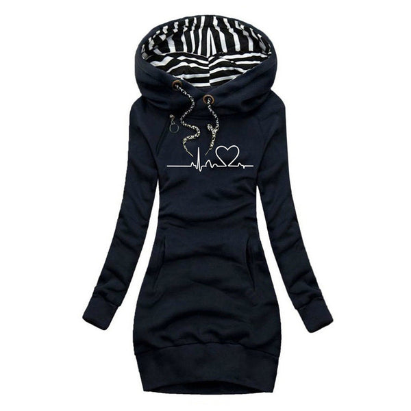 Olivia | Printed sweater dress Heartbeat