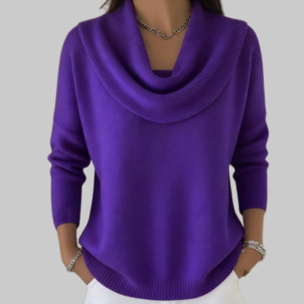 Soft Cowl Neck Sweater