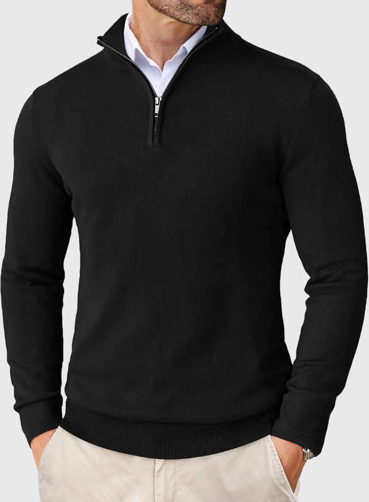 Adrian | Zip Neck Sweater