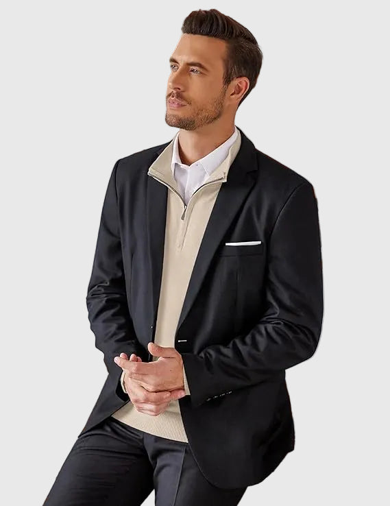 Adrian | Zip Neck Sweater
