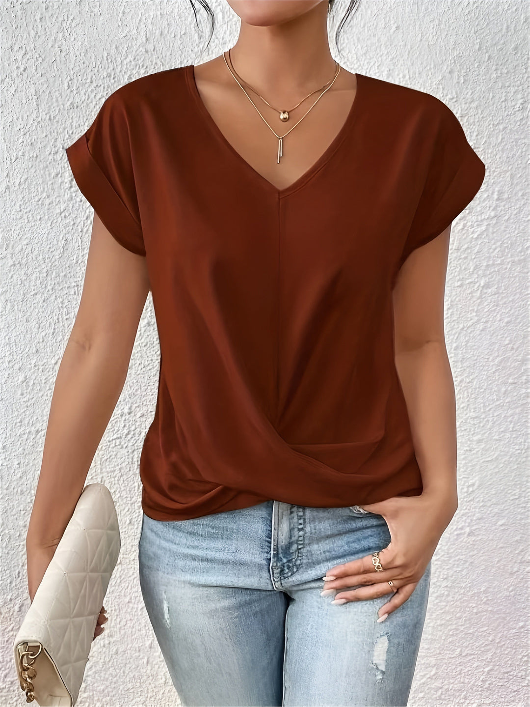 Colorful V-Neck Tee
