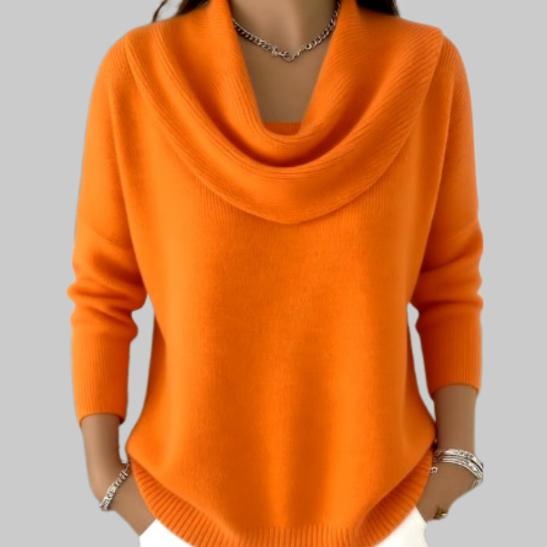 Soft Cowl Neck Sweater