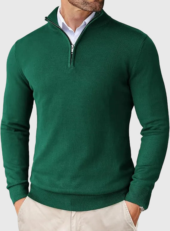 Adrian | Zip Neck Sweater