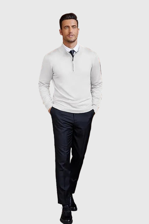 Adrian | Zip Neck Sweater