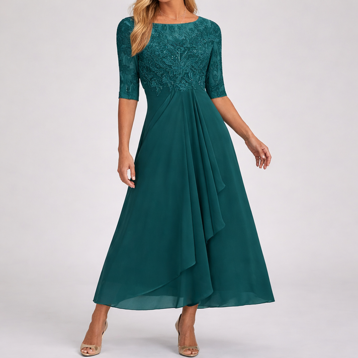 Zaria™ Sculpting Maxi Dress – Flattering Fit & Elegant Flow