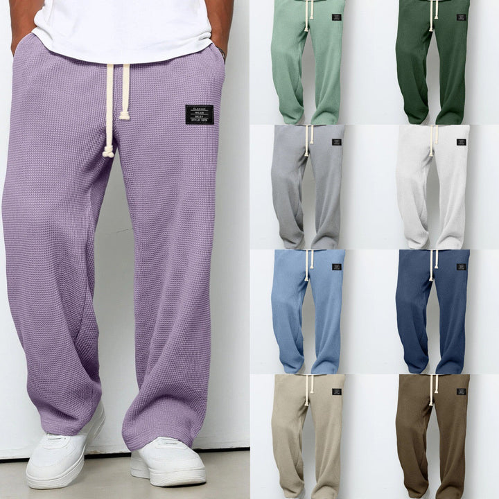 Casual Men's Leisure Pants with Adjustable Waistband