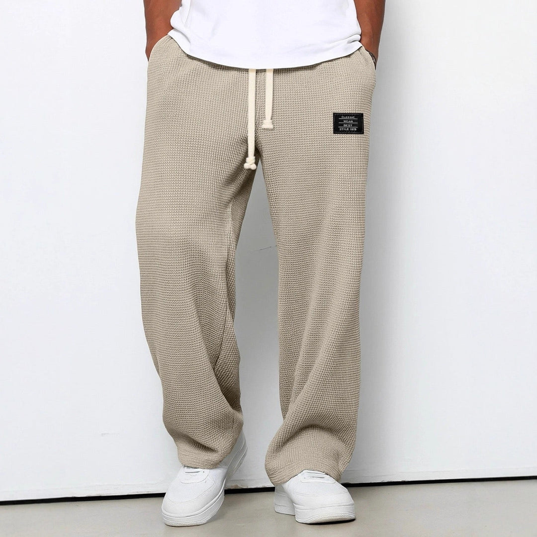 Casual Men's Leisure Pants with Adjustable Waistband