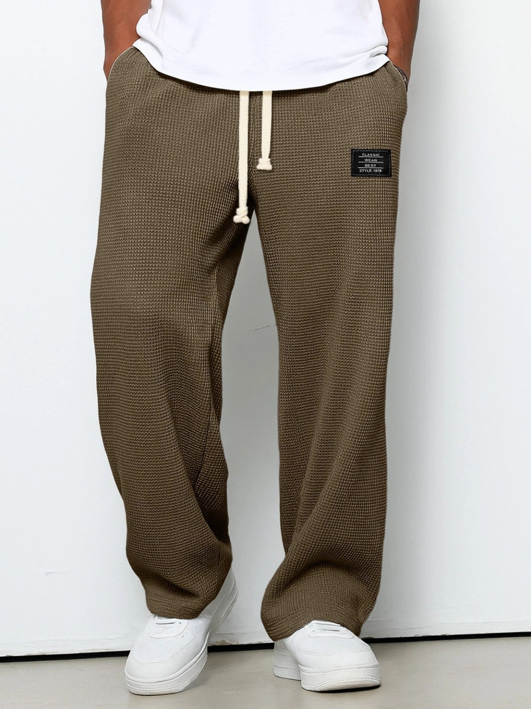 Casual Men's Leisure Pants with Adjustable Waistband