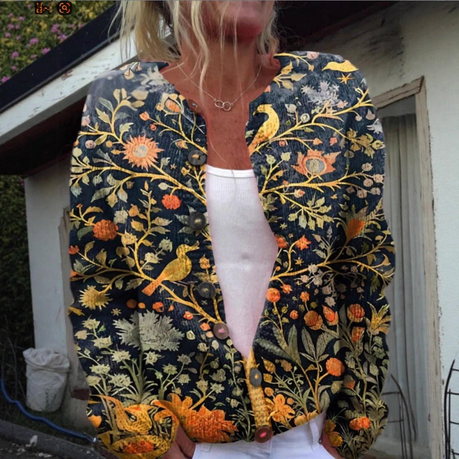 Ashley| Vintage Floral Cardigan Sweater