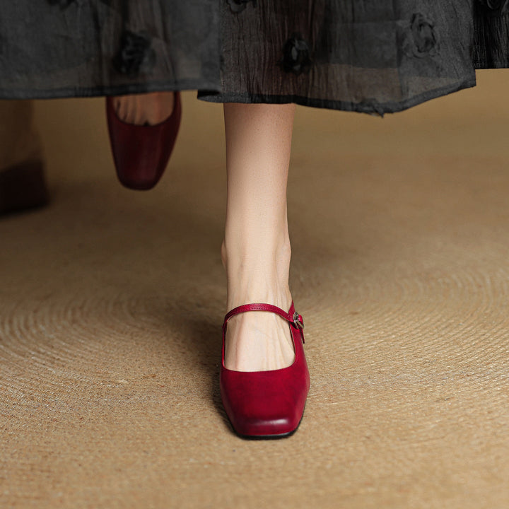 Meyra Leather Mules
