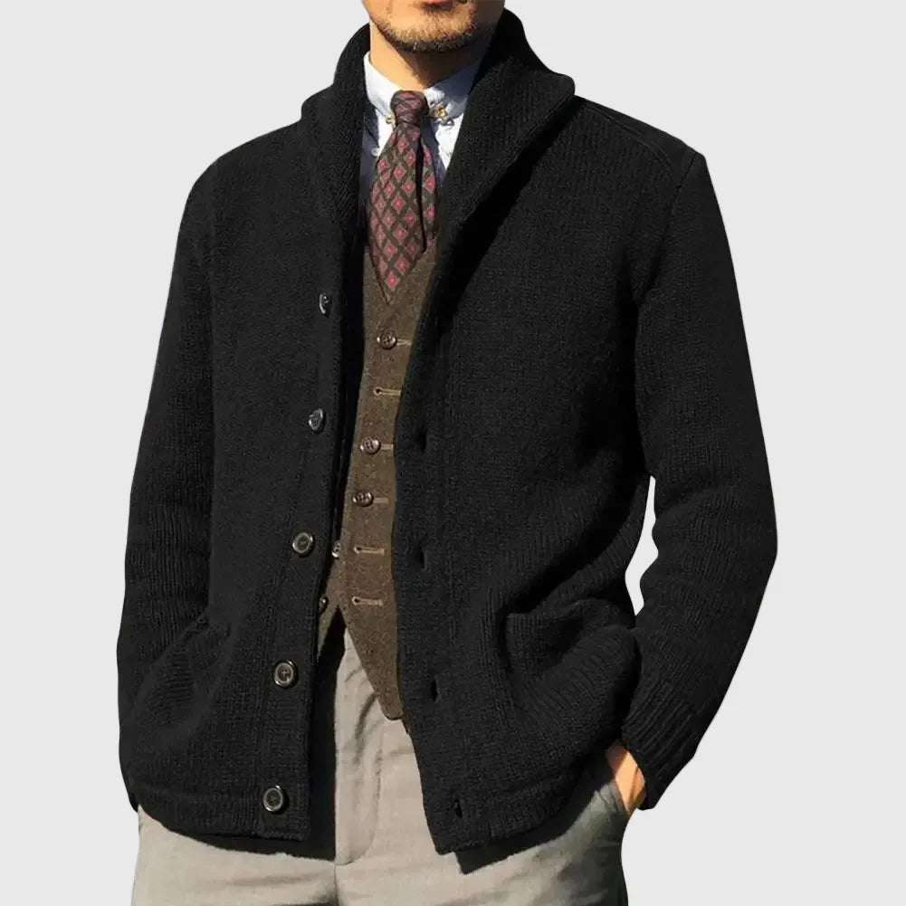 Ethan | Cable Knit Cardigan Cozy