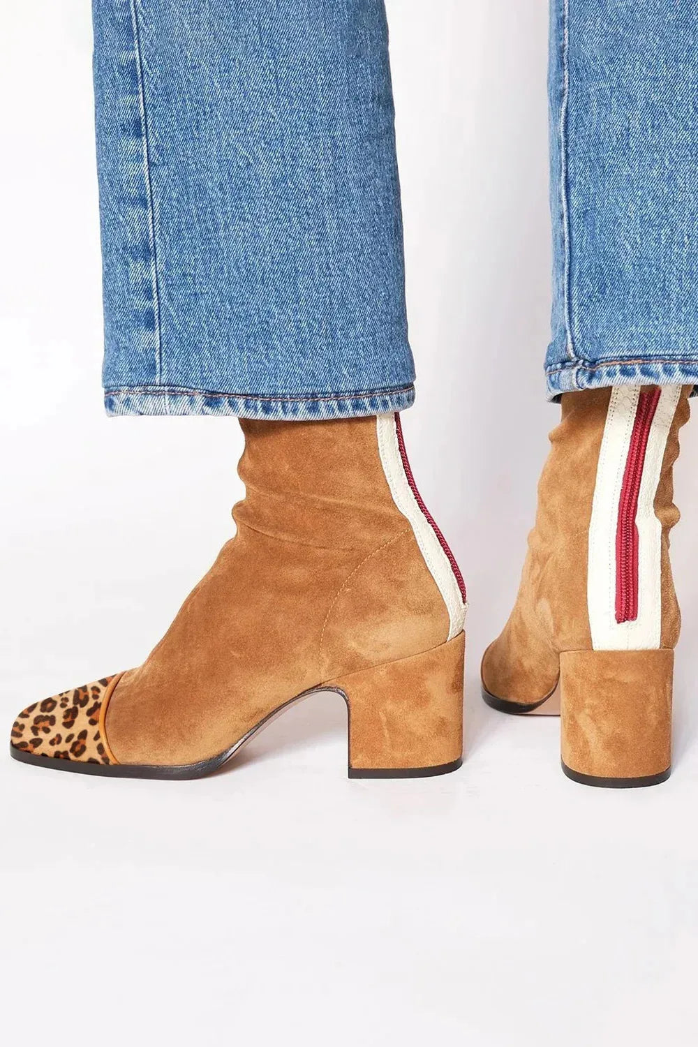 Ria | Square toe heeled boots