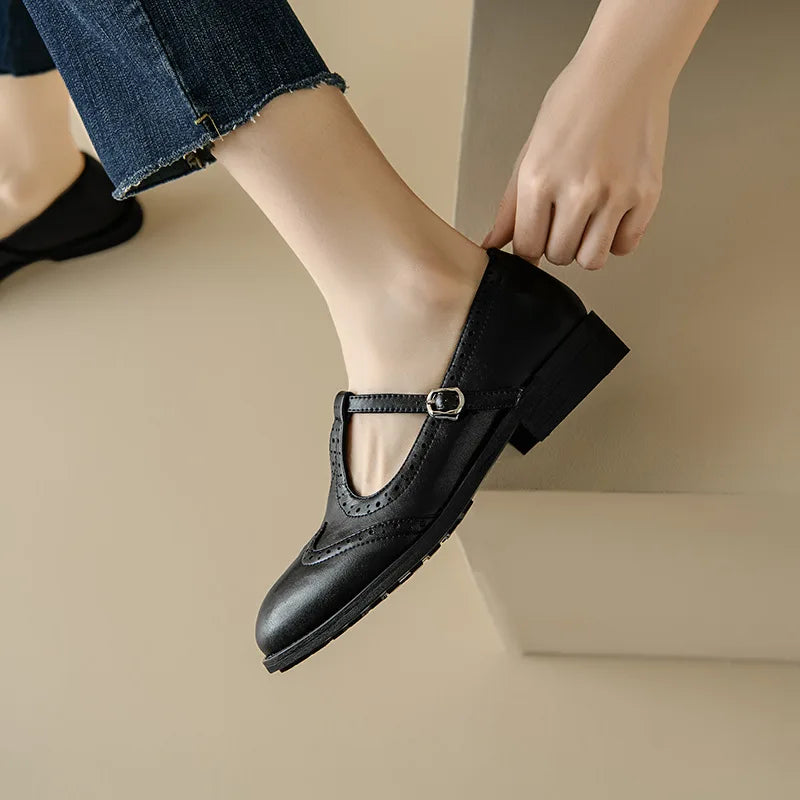 Ellie - Elegant T-Strap Mary Janes