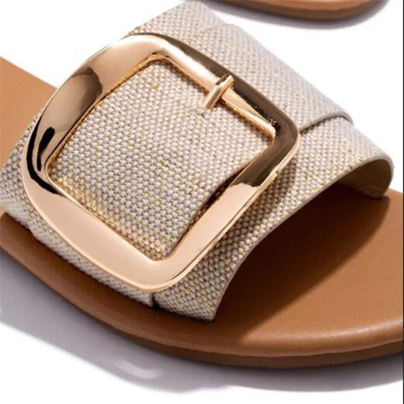 Chic Buckle Slides