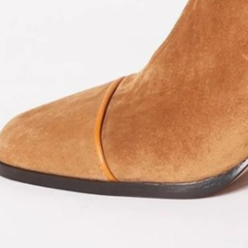Ria | Square toe heeled boots