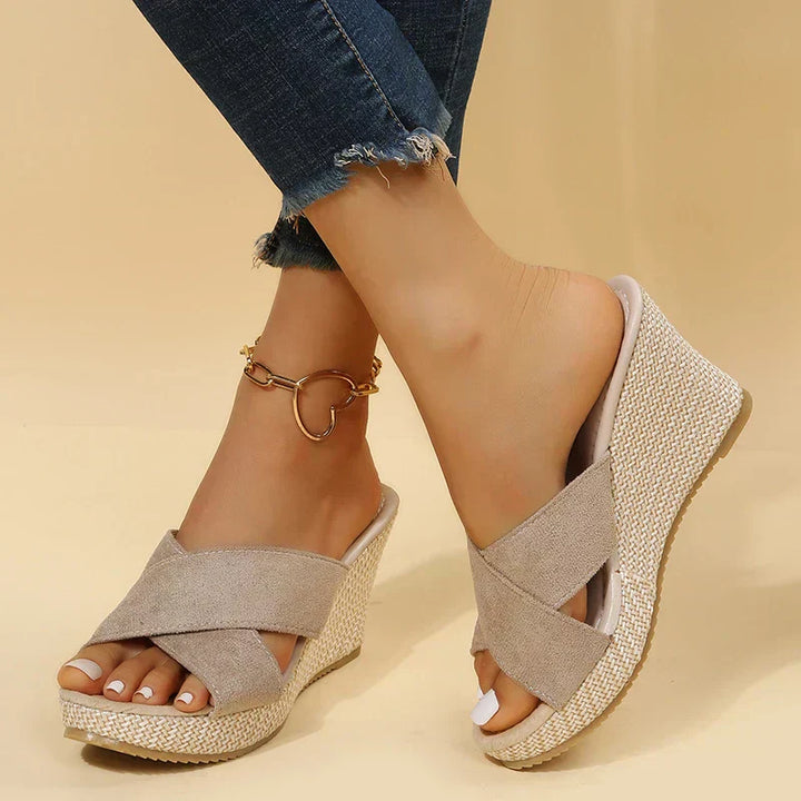 Chic Cross-Strap Sandals