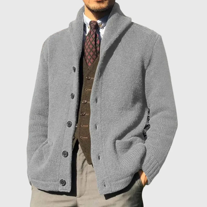Ethan | Cable Knit Cardigan Cozy