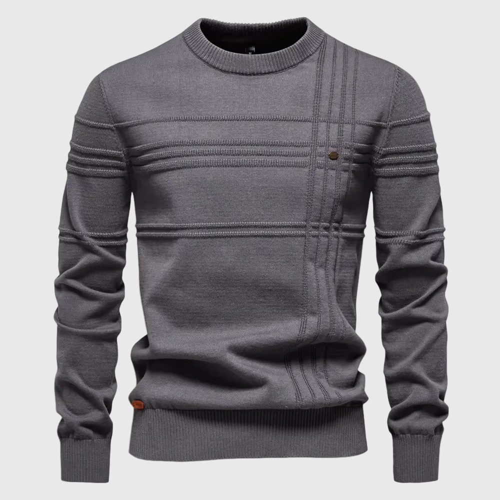 Marcos | Plaid Cotton Sweater