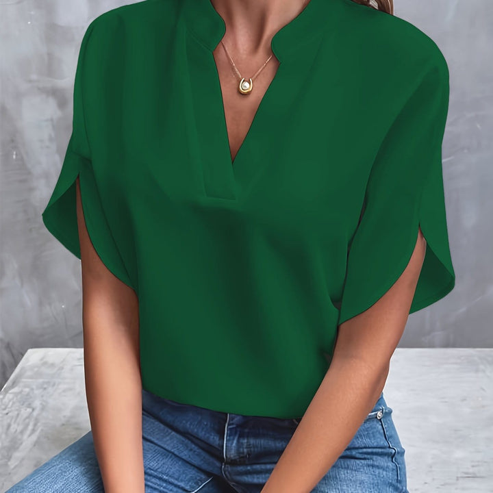 Colorful Draped Blouse