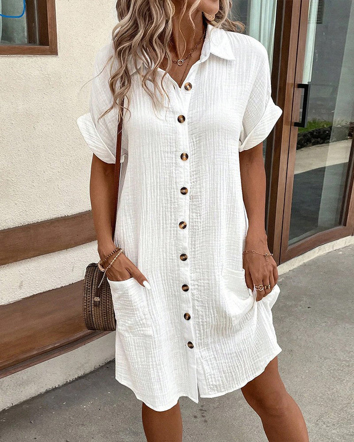 Lara - Stylish Polo Hiding Tummy Dress