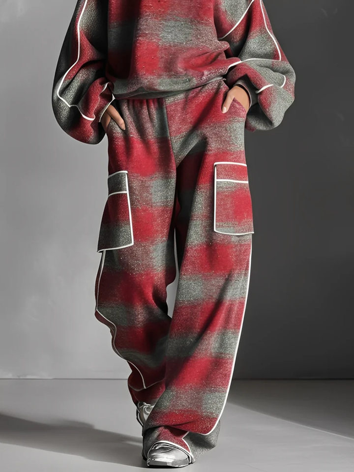 Louise | Plaid Color-Block Set