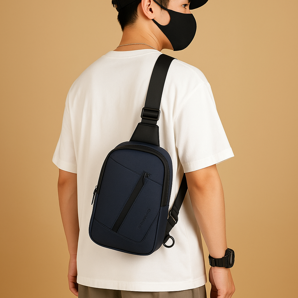 Anti-theft charging chest bag for men | Noah