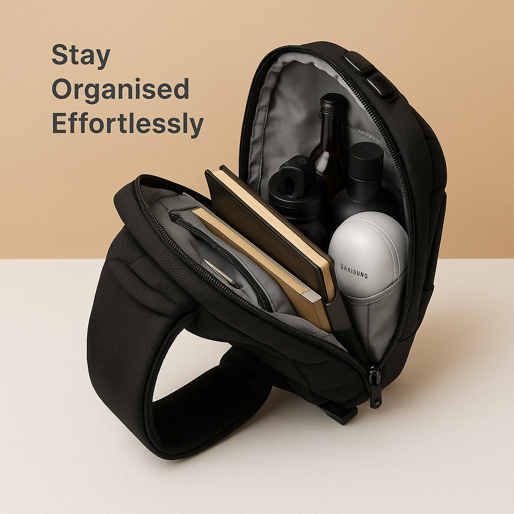 Anti-theft crossbody charging bag with RFID protection for women | Elodie