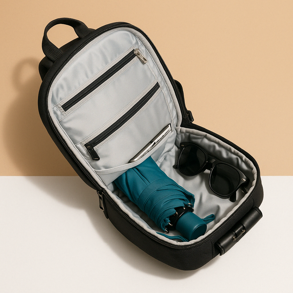 Anti-theft crossbody charging bag with RFID protection for women | Elodie