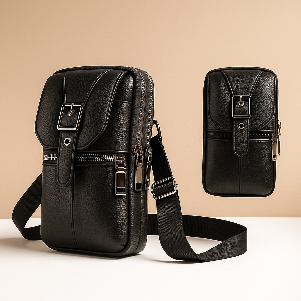 Anti-theft leather crossbody bag for women | Naomi