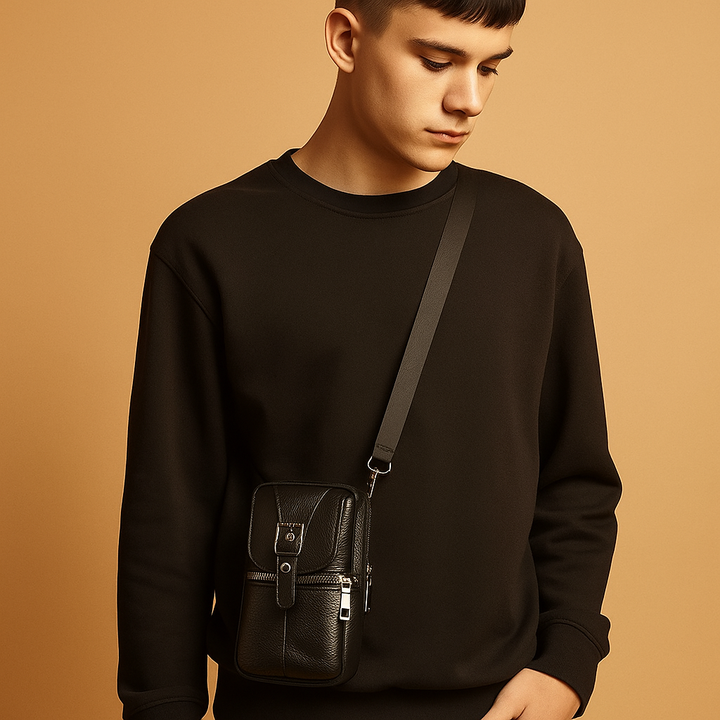 Anti-theft leather crossbody bag for women | Naomi