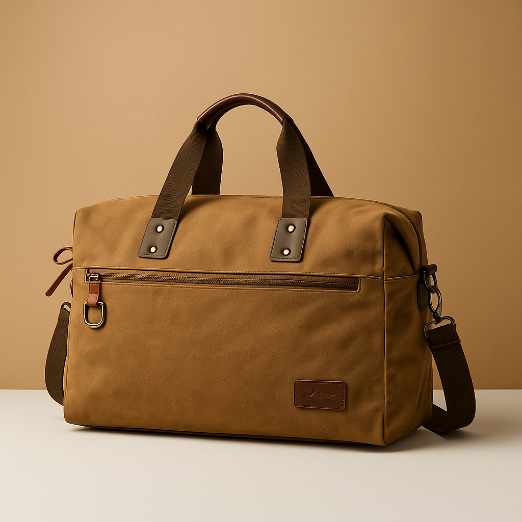 Canvas commuter shoulder bag | Nathan
