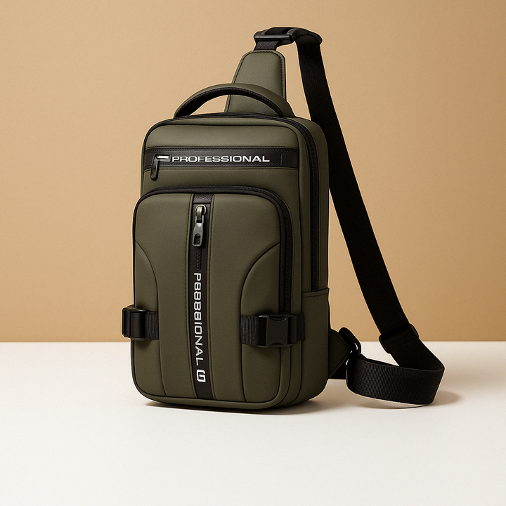 Casual anti-theft crossbody bag with hidden zippers | Damon