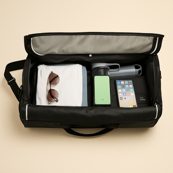 Convertible suit and duffle bag | Marcus