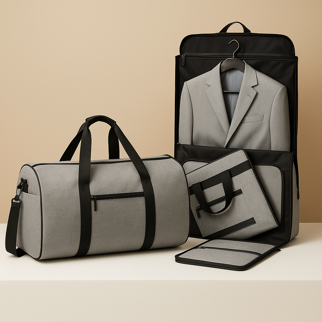 Convertible suit and duffle bag | Marcus
