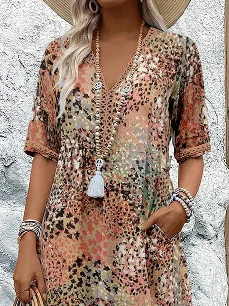 Sofia - Vibrant Midi Dress