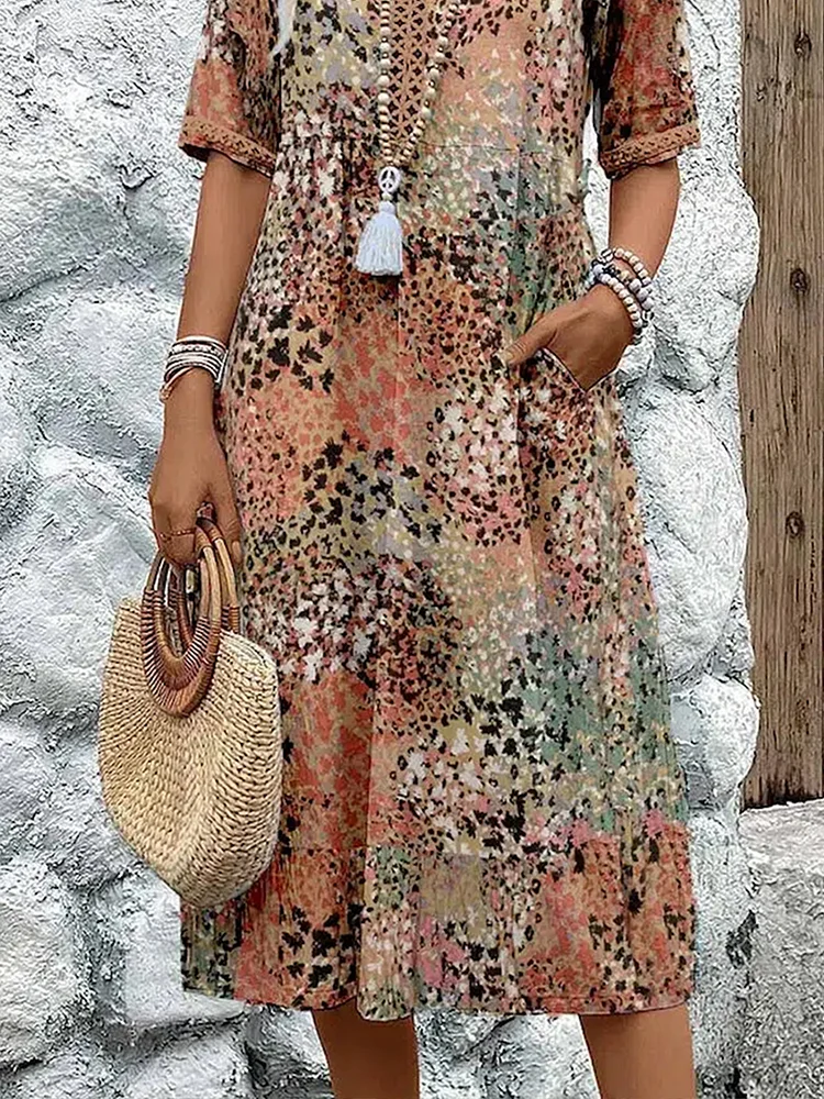 Sofia - Vibrant Midi Dress