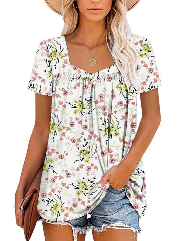 ROBIN | COZY TOP WITH SHORT SLEEVES & PRINT