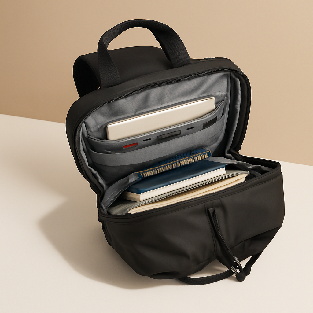 Expandable anti-theft chest bag with USB port | Braxton