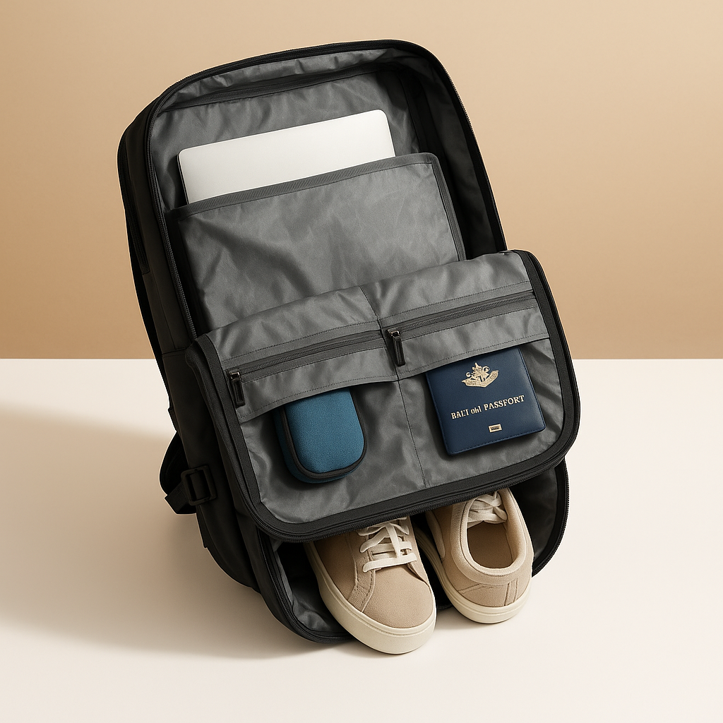 Expandable travel backpack for women | Sophia