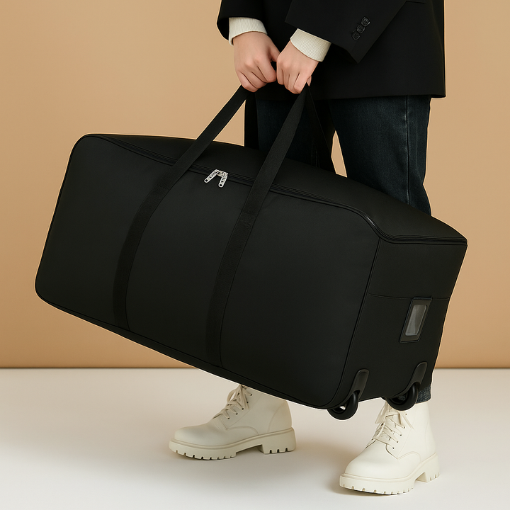 Expandable travel duffel bag with wheels | Harper